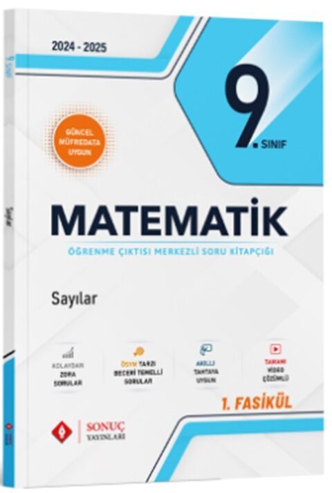 Sonuç Yayınları 9. Sınıf Matematik Sayılar Soru Kitapçığı Sonuç Yayınları 9. Sınıf Matematik Sayılar Soru Kitapçığı