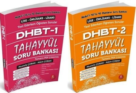 Tahayyül Yayınları DHBT 1-2 Soru Bankası Çözümlü Set Tahayyül Yayınları DHBT 1-2 Soru Bankası Çözümlü Set