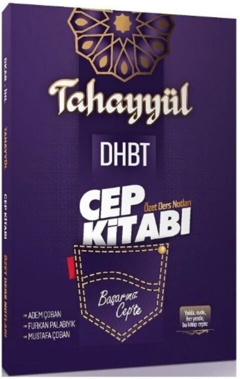 Tahayyül Yayınları DHBT Cep Kitabı Özet Ders Notları Tahayyül Yayınları DHBT Cep Kitabı Özet Ders Notları