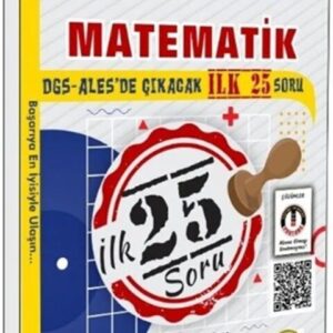 Tasarı Yayınları DGS ALES Matematik Çıkacak İlk 25 Soru Çözümlü