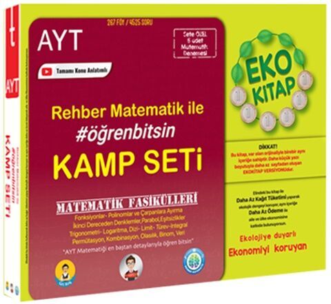 Tonguç Akademi AYT Matematik Fasikülleri Rehber Matematik ile Eko Kamp Seti Tonguç Akademi AYT Matematik Fasikülleri Rehber Matematik ile Eko Kamp Seti