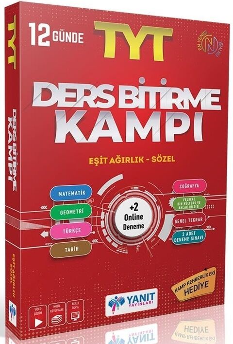Yanıt Yayınları TYT Eşit Ağırlık Sözel Ders Bitirme Kampı Yanıt Yayınları TYT Eşit Ağırlık Sözel Ders Bitirme Kampı
