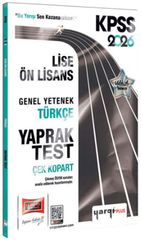 Yargı Yayınları 2026 KPSS Lise Ön Lisans Genel Yetenek Türkçe Çek Kopart Yaprak Test Yargı Yayınları 2026 KPSS Lise Ön Lisans Genel Yetenek Türkçe Çek Kopart Yaprak Test