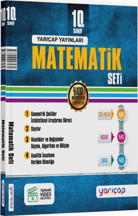 YarıÇap Yayınları 10. Sınıf Matematik Seti YarıÇap Yayınları 10. Sınıf Matematik Seti