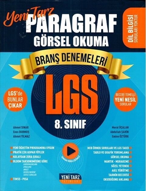 Yeni Tarz 8. Sınıf LGS Paragraf Görsel Okuma Branş Deneme Yeni Tarz 8. Sınıf LGS Paragraf Görsel Okuma Branş Deneme