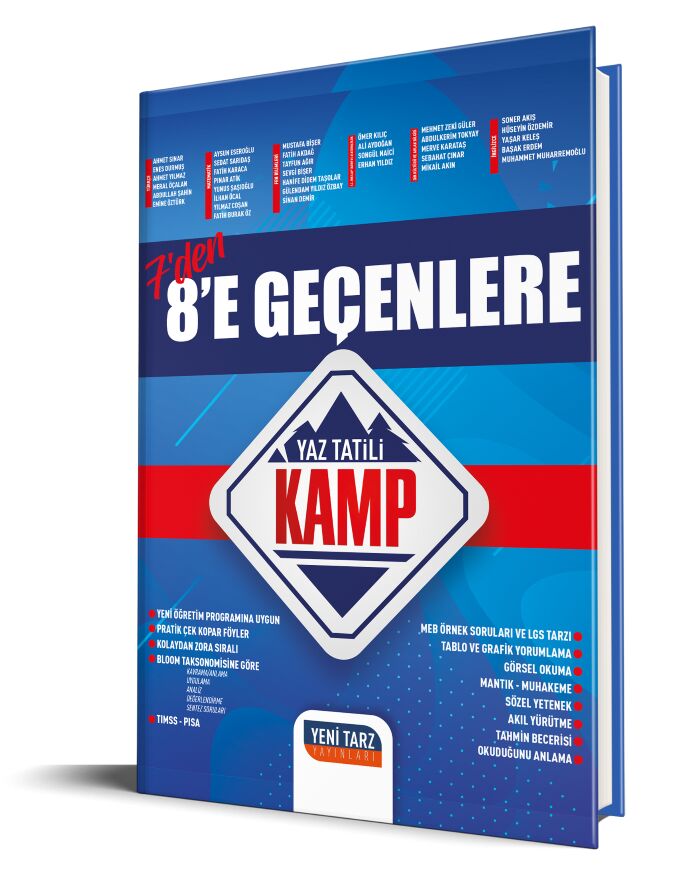 Yeni Tarz Yayınları 7 Den 8 e Geçenlere Yaz Tatili Kamp Yeni Tarz Yayınları 7 Den 8 e Geçenlere Yaz Tatili Kamp