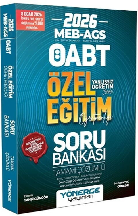 Yönerge 2026 ÖABT MEB AGS Özel Eğitim Öğretmenliği Soru Bankası Yönerge 2026 ÖABT MEB AGS Özel Eğitim Öğretmenliği Soru Bankası
