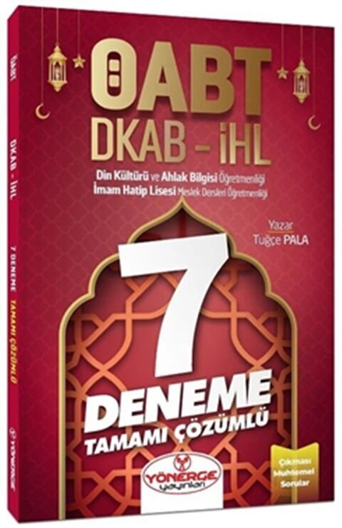 Yönerge ÖABT Din Kültürü ve Ahlak Bilgisi Öğretmenliği 7 Deneme Yönerge ÖABT Din Kültürü ve Ahlak Bilgisi Öğretmenliği 7 Deneme